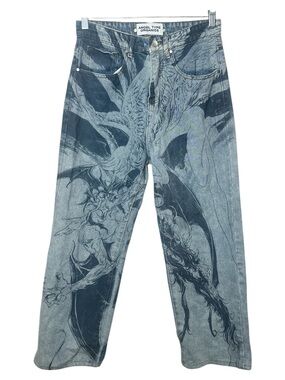 Angel Type Organics Devilman Cry Baby Jeans Anume Relaxed Fit Size 30